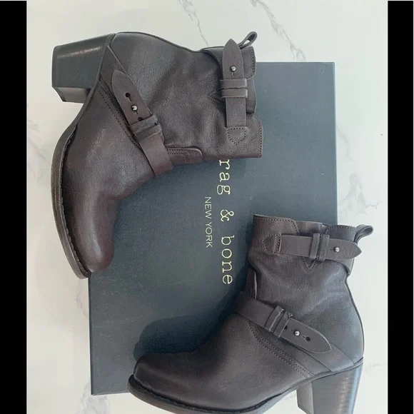 RAG & BONE Harper Moto Boot sz 35 or 5 EUC !!! - Picture 1 of 13